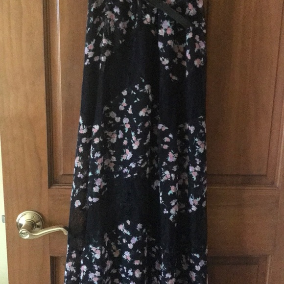 NWT Black Floral Maxi Dress - Picture 3 of 8